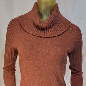 TIME AND TRU Chocolate Brown Long-Sleeved Sweater